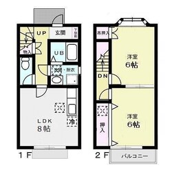 スカイコートの物件間取画像